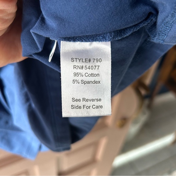 CAbi Blue Long Sleeve Wrap Top - Picture 4 of 6